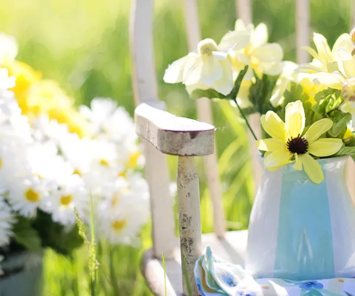 Arrangement floral en été